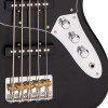 Vintage VJ75 ReIssued Maple Fingerboard Bass Guitar  5-String - Black (VJ75MBK)