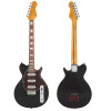 Vintage REVO Series 'Vision' Electric Guitar - Boulevard Black (VRV800BK) | Musician Madness