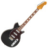 Vintage REVO Series 'Vision' Electric Guitar - Boulevard Black (VRV800BK) | Musician Madness