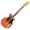 Vintage REVO Series 'Vision' Electric Guitar - Trans Orange (VRV800TO) | Musician Madness