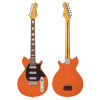 Vintage REVO Series 'Vision' Electric Guitar - Trans Orange (VRV800TO) | Musician Madness