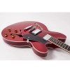 Vintage VSA500 ReIssued Semi Acoustic Guitar - Cherry Red (VSA500CR)