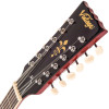 Vintage VSA500 ReIssued 12 String Semi Acoustic Guitar ~ Cherry Red (VSA500CR-12) | Musician Madness