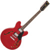 Vintage VSA500 ReIssued 12 String Semi Acoustic Guitar ~ Cherry Red (VSA500CR-12) | Musician Madness