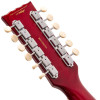 Vintage VSA500 ReIssued 12 String Semi Acoustic Guitar ~ Cherry Red (VSA500CR-12) | Musician Madness