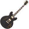 Vintage VSA500 ReIssued Semi Acoustic Guitar - Boulevard Black (VSA500GBK) | Musician Madness