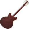 Vintage VSA500 Re-Issued Semi Acoustic Guitar - Natural Walnut (VSA500W) | Musician Madness