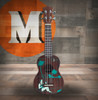Silvertone Suprano Ukulele w/'Hula' Stencil Graphic - Walnut (852) | Musician Madness