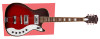 Silvertone Single Cut Bolt-on Duncan Pickups - Red Silver Flake Burst (1423RSFB) | Musician Madness