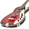Silvertone Single Cut Bolt-on Duncan Pickups - Red Silver Flake Burst (1423RSFB) | Musician Madness