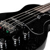 Silvertone Short Scale Bass Lipstick Pickups  24 Fret - Black Silver Flake (1444BSF) | Musician Madness