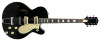 Silvertone Semi-Hollow w/ Trapeze 2 mini-hum PU's - Gloss Black (1446TBK)