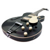 Silvertone Semi-Hollow w/ Trapeze 2 mini-hum PU's - Gloss Black (1446TBK) | Musician Madness