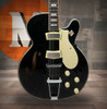 Silvertone Semi-Hollow w/ Trapeze 2 mini-hum PU's - Gloss Black (1446TBK)