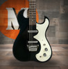 Silvertone Double Cut Bolt-on Alnico 6 Lipstick PU's - Black Silver Flake (1449BSF2) | Musician Madness