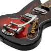 Silvertone Offset Solid Body w/ Vibrato Foil PU's - Red Sunburst (1478VRSB) | Musician Madness