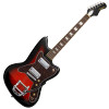 Silvertone Offset Solid Body w/ Vibrato Foil PU's - Red Sunburst (1478VRSB) | Musician Madness