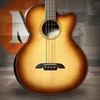 Alvarez Artist Elite Acoustic-Electric Bass Guitar with Cutaway and Armrest - Shadowburst (AEB70CE_Armrest_Shadowburst) | Musician Madness