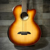Alvarez Artist Elite Bass Guitar Acoustic Electric Shadowburst Armrest with Cutaway (AEB70CE_Armrest_Shadowburst) | Musician Madness