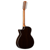 Alvarez Artist Grand Auditorium Guitar Acoustic Electric 12 String Blacktop with Cutaway (AG70CE_12-String_Black) | Musician Madness