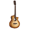 Alvarez Artist Little Jumbo Travel Guitar Acoustic Electric Shadowburst with Gig Bag (ALJ2CE_Shadowburst)