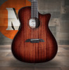 Alvarez Masterworks Grand Auditorium Guitar Acoustic Electric Shadowburst, with Cutaway (MG66ce_Shadowburst)