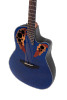 Ovation Celebrity Elite Plus E-Acoustic Guitar CE44P-8TQ Blue Transparent Quilt (CE44P-8TQ-G)