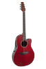 Ovation Applause E-Acoustic Guitar AB24-2S Ruby Red Satin (AB24-2S) | Musician Madness