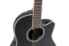 Ovation Applause E-Acoustic Guitar AB24-5S Black Satin (AB24-5S)