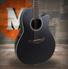 Ovation Applause E-Acoustic Guitar AB28-5S Black Satin (AB28-5S)