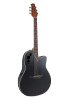 Ovation Applause E-Acoustic Guitar AE44-5S Black Satin (AE44-5S)