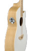 Ovation Applause Jump OM Cutaway Electric Blank Canvas Satin White (AEO-96-6PS) | Musician Madness