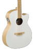 Ovation Applause Jump OM Cutway Electric Blank Canvas Satin White (AEO-69-6PS)