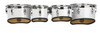 Mapex Qualifier 6  In. x8 In. 8  In. x8 In. 10  In. x8 In.12  In. x10 In. 13  In. x11 In. Marching Tom Set Gloss White (QLT8023CCSW) | Musician Madness