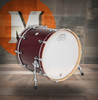 DW Design Series Maple Bass Drum 18x22 - Cherry Stain Gloss Lacquer w/Chrome Hardware (DDLG1822KKCS) | Musician Madness