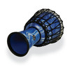 Latin Percussion LP 10-inch Rope Tuned Circle Djembe with Perfect-Pitch head - Blue Marble (LP2010-BM)