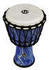Latin Percussion LP 10-inch Rope Tuned Circle Djembe with Perfect-Pitch head - Blue Marble (LP2010-BM)