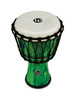 Latin Percussion LP Latin Percussion 10-inch Rope Tuned Circle Djembe with Perfect-Pitch head - Green Marble (LP2010-GM)