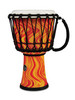 Latin Percussion LP Latin Percussion 10-inch Rope Tuned Circle Djembe with Perfect-Pitch head - Orange Marble (LP2010-OM) | Musician Madness