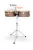 Latin Percussion LP LP257 14" and 15" Karl Perazzo Timbales - Antique Bronze (LP257-KP) | Musician Madness