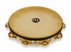 Latin Percussion LP Pro 10 Inch Single Row Headed Tambourine - Brass (LP383-BR)
