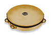 Latin Percussion LP Pro 10 Inch Single Row Headed Tambourine - Brass (LP383-BR)
