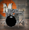 PDP Center Stage Silver Sparkle 5pc Kit Hardware Cymbals & Throne Included (PDCE2015KTSS) | Musician Madness