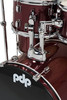 PDP Center Stage Ruby Red Sparkle 5pc Kit Hardware Cymbals & Throne Included (PDCE2215KTRR)