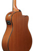 Ibanez AAM50LCE Advanced Acoustic Auditorium Left Handed Acoustic Electric Guitar - Open Pore Light Brown Sunburst (AAM50LCEOLB) | Musician Madness