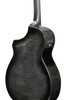 Ibanez AEWC400 Acoustic Electric Guitar - Transparent Black Sunburst High Gloss (AEWC400TKS) | Musician Madness