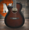 Ibanez AEG7 Left-Handed Acoustic Electric Guitar - Dark Violin Sunburst (AEG7LDVS) | Musician Madness