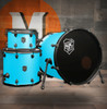 SJC Pathfinder 3-Piece Shell Pack - Caribbean Blue (PFK322FBCBW) | Musician Madness