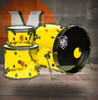 SJC Josh Dun Torch 3-Piece Shell Pack - Yellow Acrylic Shells (JDTK322ASYB) | Musician Madness