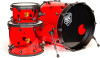 SJC Josh Dun Torch 3-Piece Shell Pack - Red Acrylic Shells (JDTK322ASRB) | Musician Madness